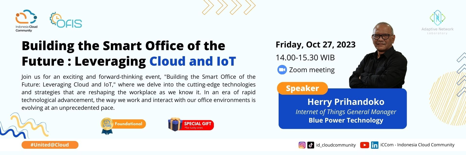 Ngobrolin Cloud x Netshow – Building the Smart Office of the Future : Leveraging Cloud and IoT