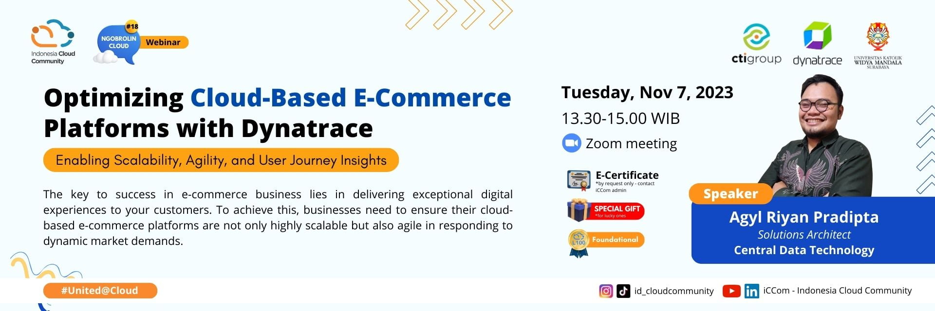 Ngobrolin Cloud #18 – Optimizing Cloud-Based E-Commerce Platforms with Dynatrace