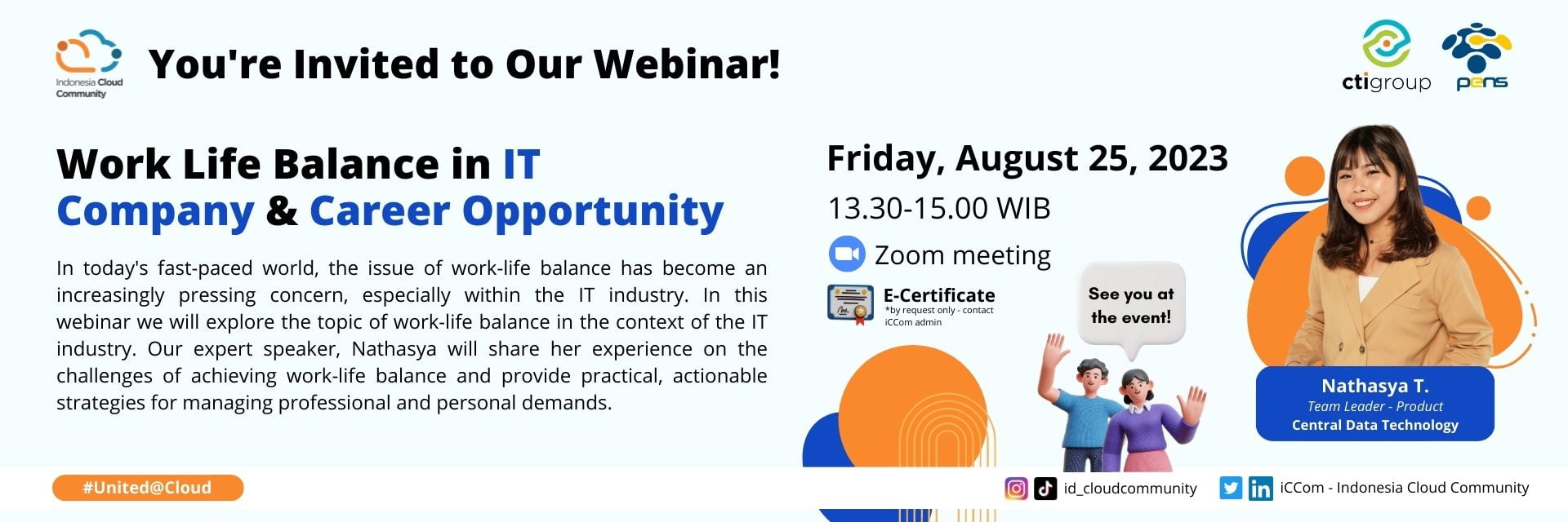 Career Webinar – Work Life Balance in IT Company & Career Opportunity