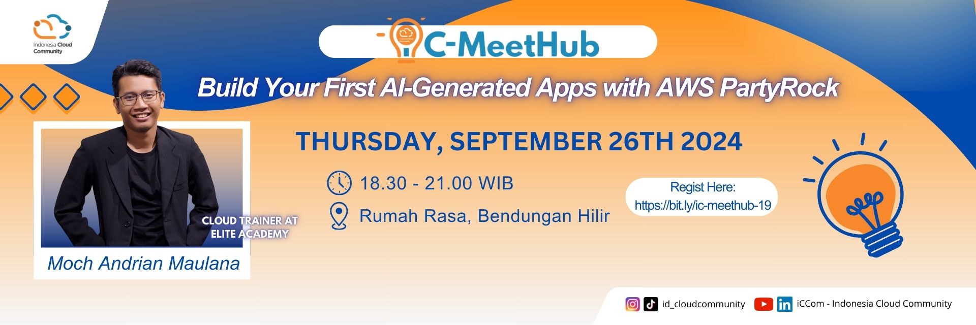 iC-MeetHub #19 “Build Your First AI Generated Apps with AWS PartyRock”